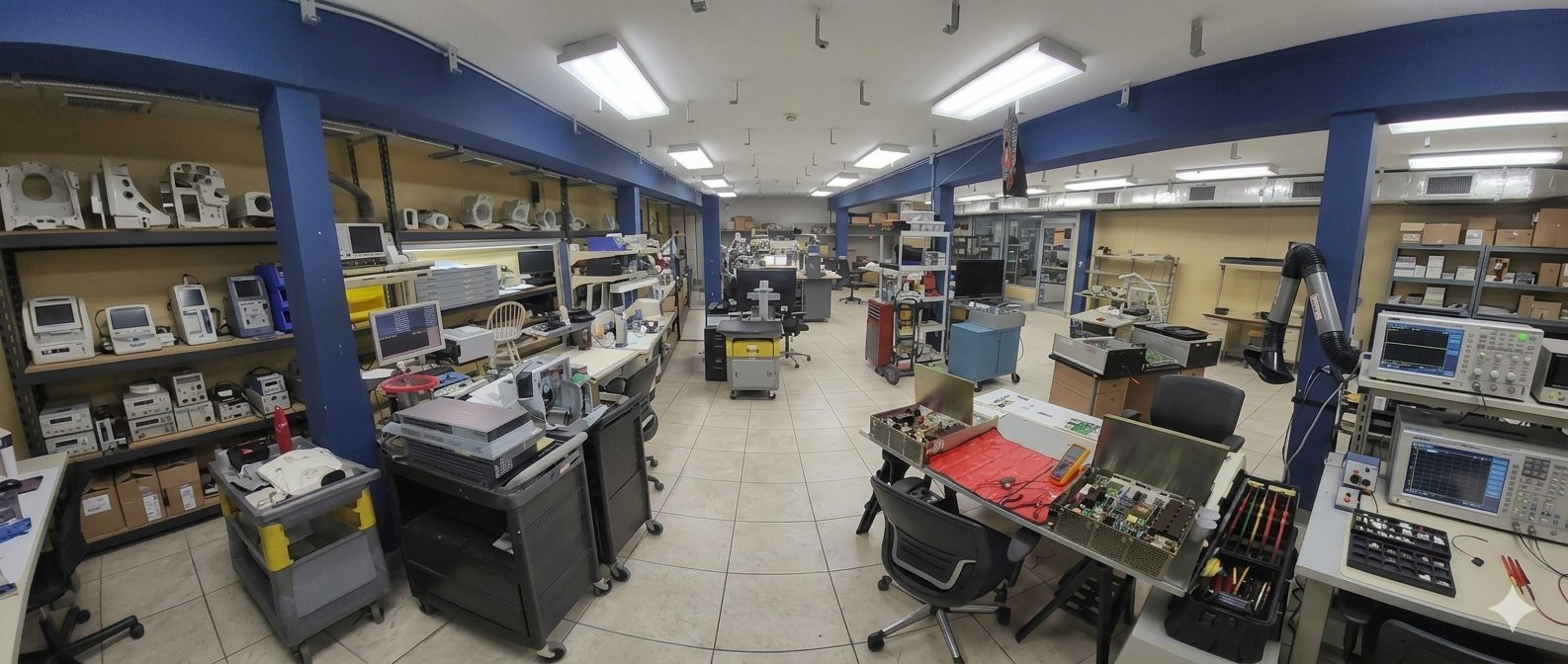 Laboratorio de restauración de bobinas en Estados Unidos